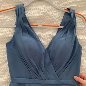 Cute JJs House bridesmaid dress, Slate Blue, SX/size 0. Worn once. Like new!